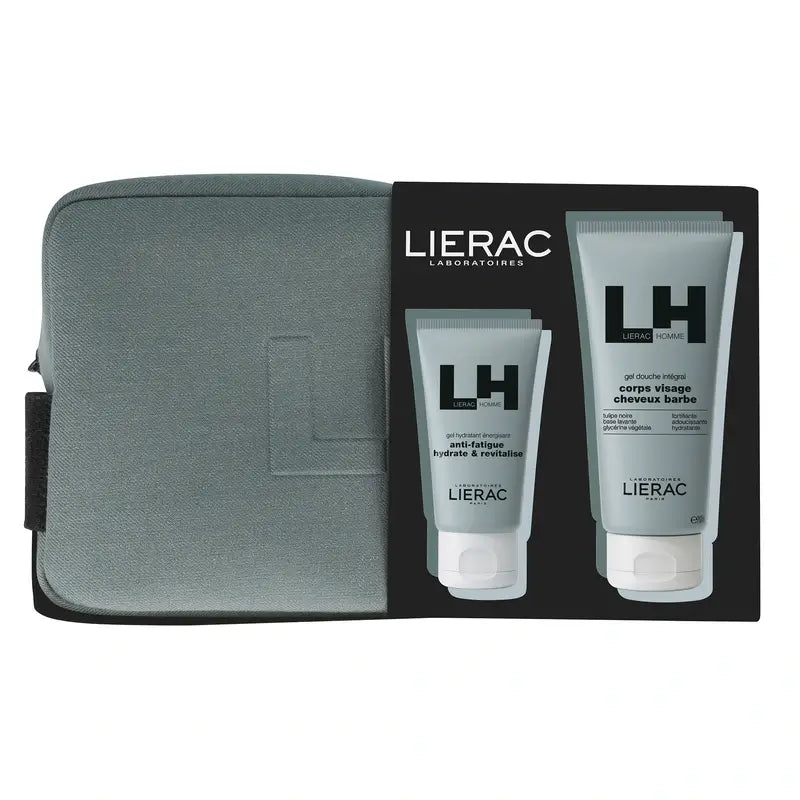 Lierac Homme Energising Moisturising Gel 50ml + Shower Gel, 200 ml