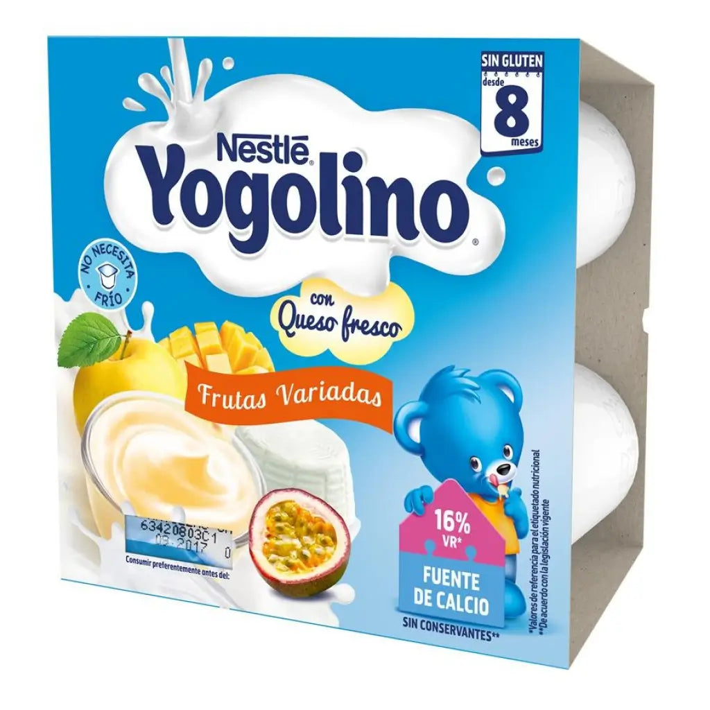 Nestlé Yogolino Assorted Fruits with Fresh Cheese 4X100g