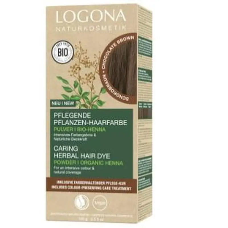 Logona Chocolate Brown Vegetable Colouring 091 100Gr.