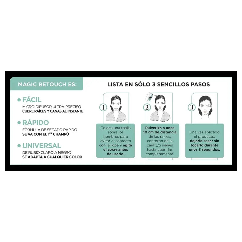 L'Oréal Paris Magic Retouch 1 Noir 75Ml