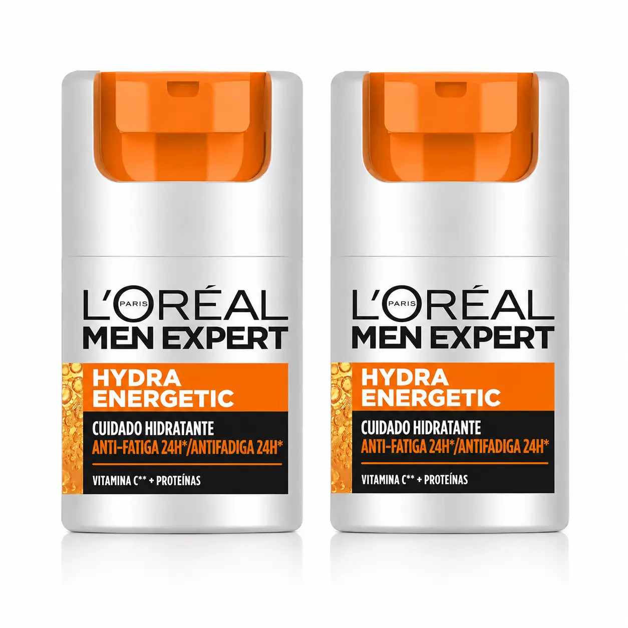 L'Oréal Paris Men Expert Hydra Energetic 24H Anti-Fatigue Moisturising Cream For Men With Vitamin C And Protein - 50 Ml , pack 2