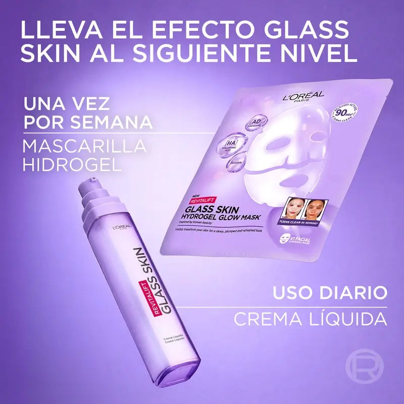 L'Oréal Paris Tissue Mask Revitalift Filler Glass Skin Hydrogel Facial Mask , 1 units