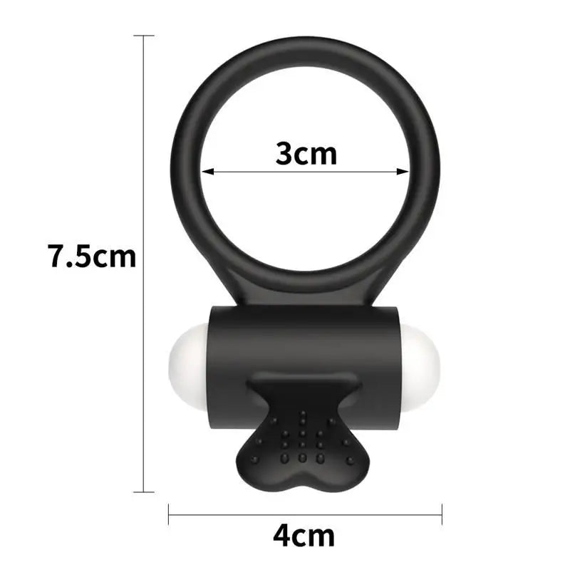 Lovetoy Power Clit Vibrating Ring Black Model 2
