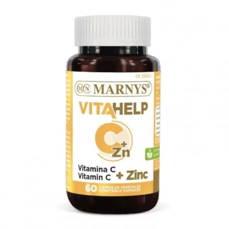 Marnys Vitahelp Vit. C + Zinc 500Mg/25Mg 60 Capsules