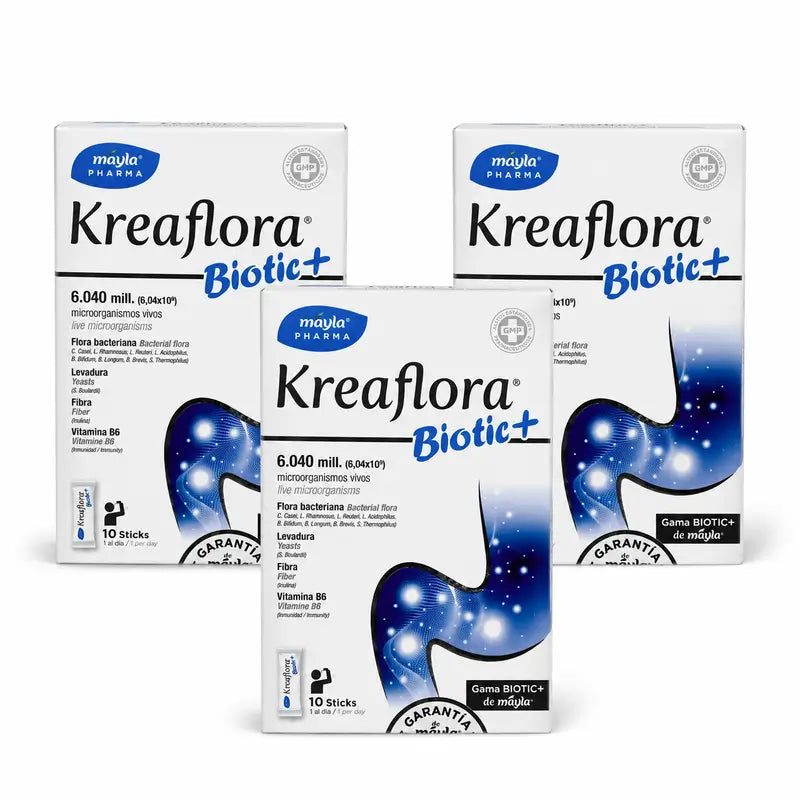 Máyla Pharma Kreaflora Biotic+ Pack 3 x 10 Sticks