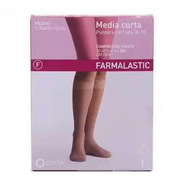 Farmalastic Short Stocking Strong Compression Closed Toe, Size Queen Plus, Single Unit