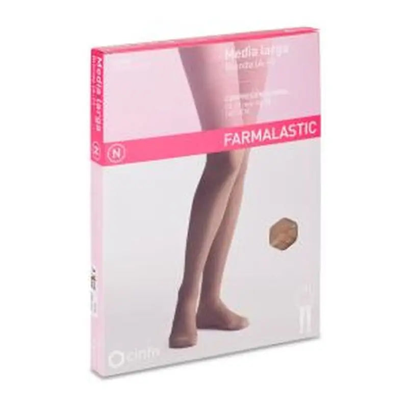 Farmalastic Long Pantyhose Compression Normal Compression Beige, Size Queen Plus Unit