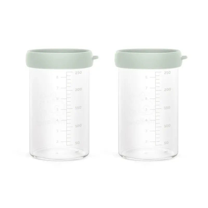 Miniland Set Of 2 Ecosized Glass Flasks 250Ml