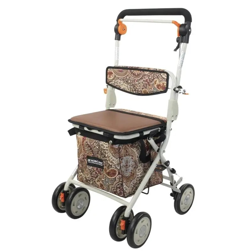 Mobiclinic Shopping Trolley Foldable Walking Frame With Print