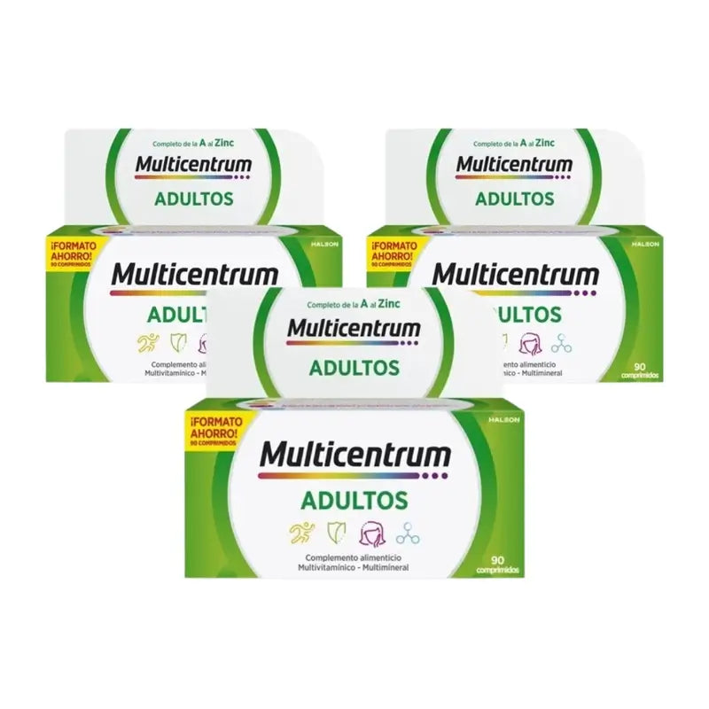 Multicentrum Multivitamin Food Supplement for Adults Pack 3 x 90 Tablets