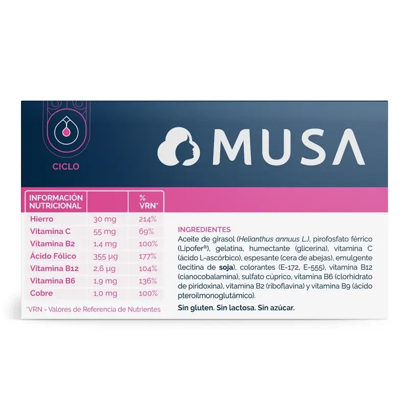 Musa Duplo Ferro Iron Food Supplement , 2 x 30 capsules