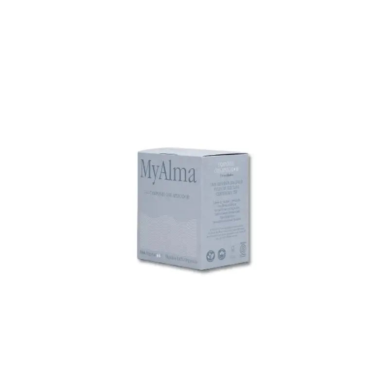 Myalma 100% Organic Cotton Tampons With Regular Applicator , 14 units