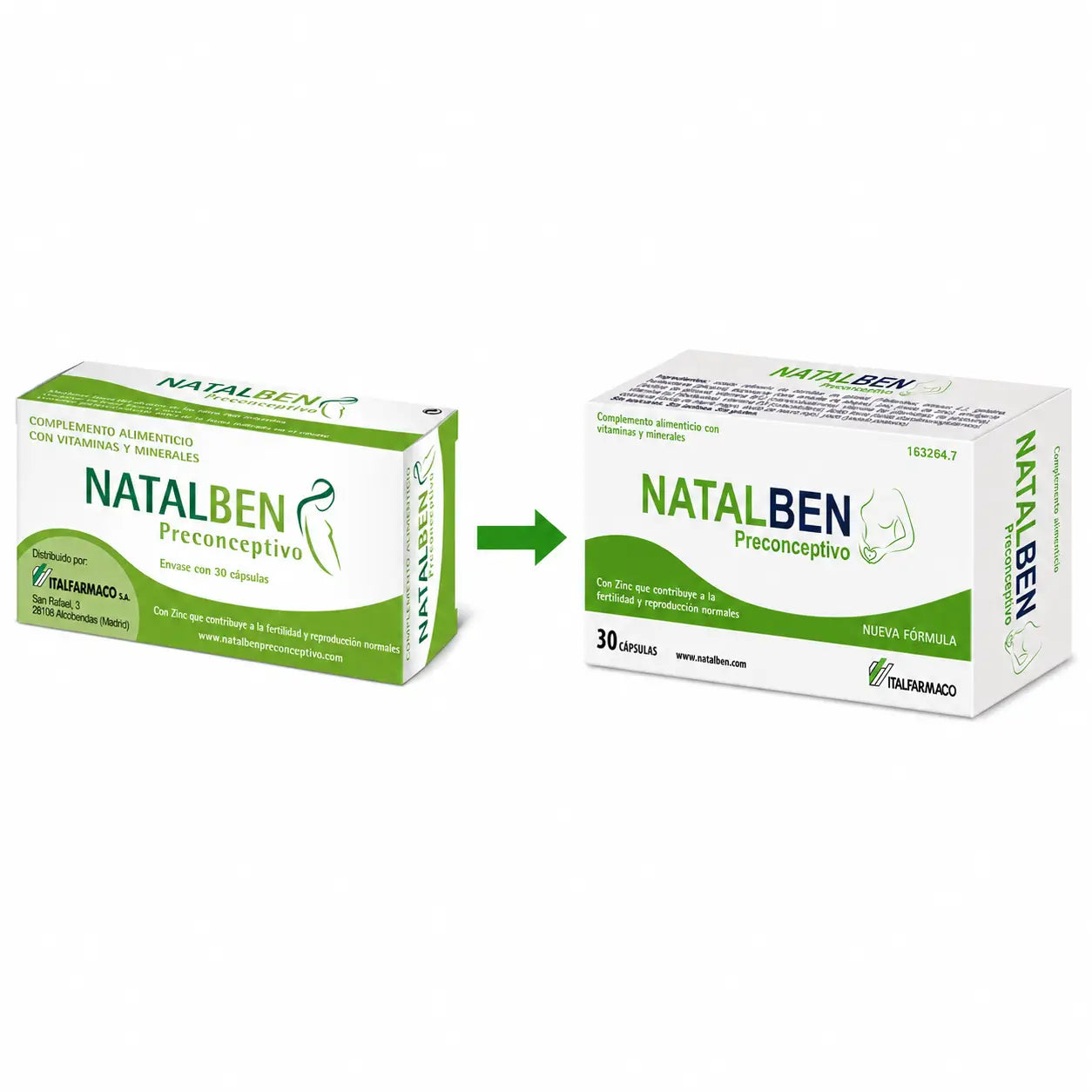 Natalben Preconceptive, 2x30 Capsules