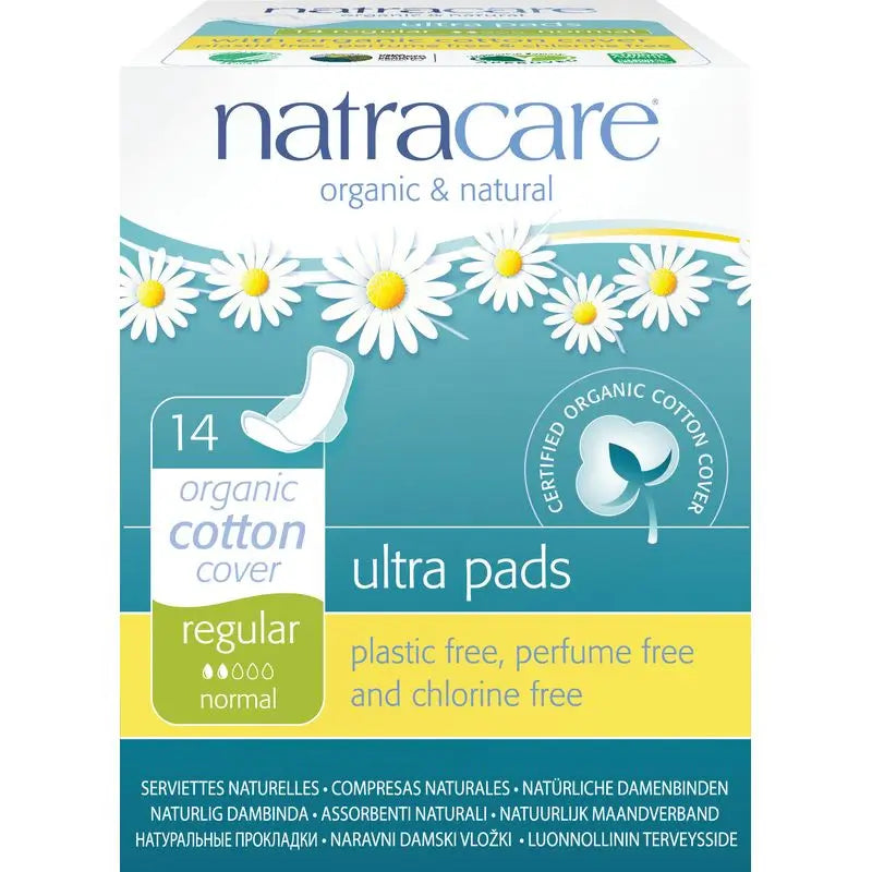 Natracare Compress Regular Wings , 14 tablets
