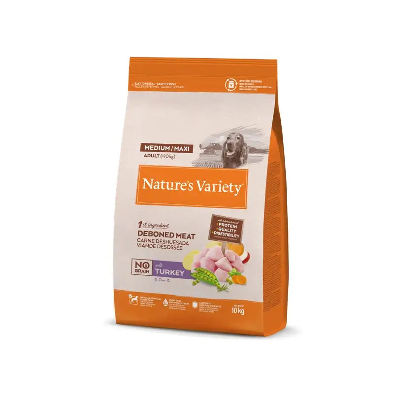 Nature'S Variety Canine Adult Original Med Max Turkey, 10 kg, dog food
