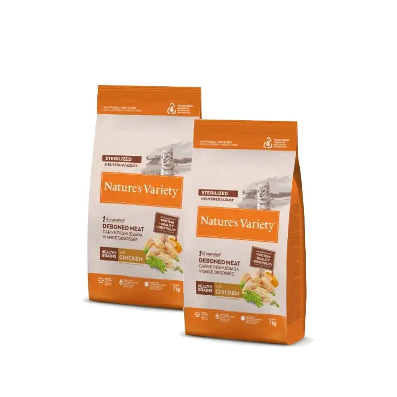 Nature's Variety Cat Healthy Grain Sterilised Chicken Pack of 2 x 7 kg