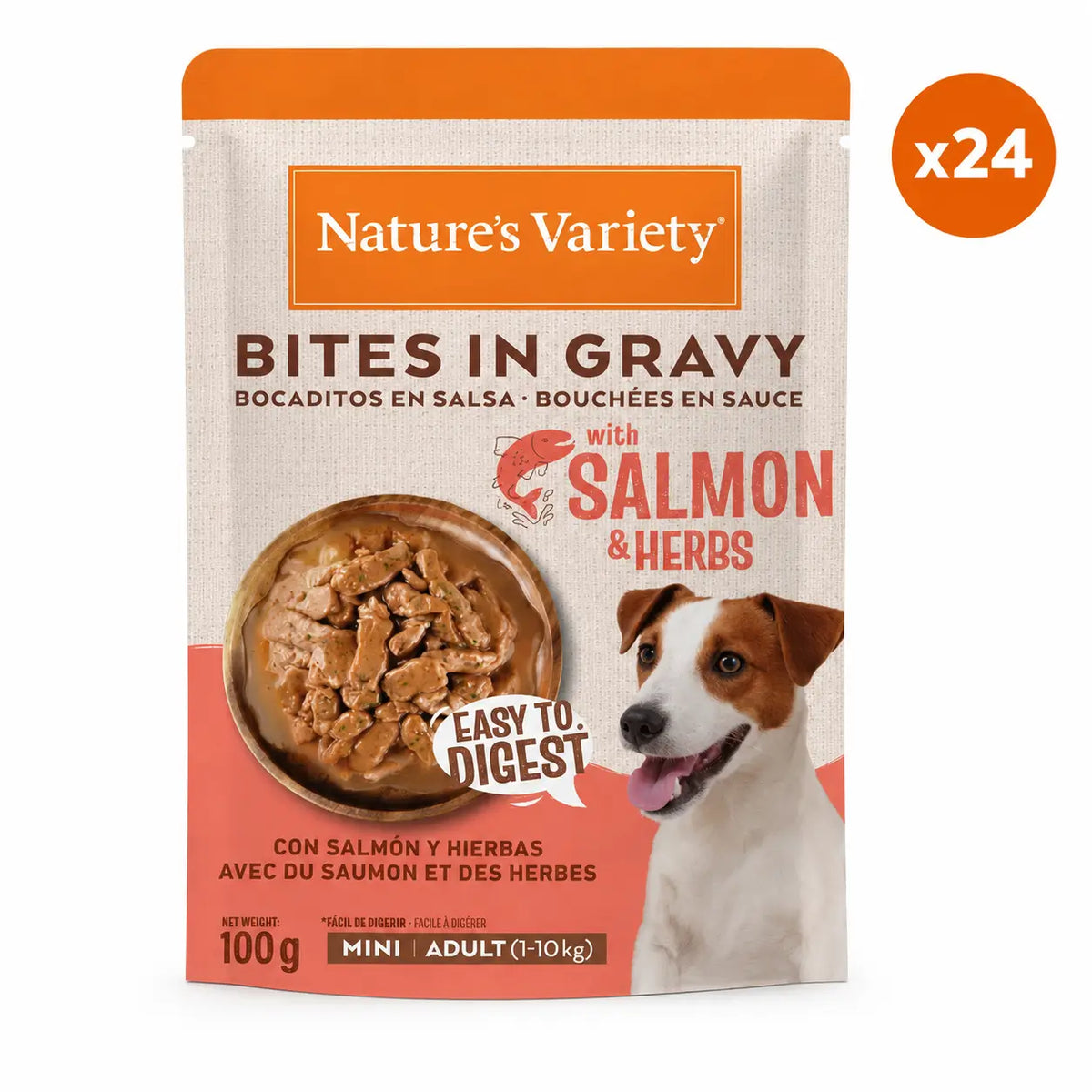 Nature’s Variety Wet Dog Food, Mini, 24 x 100 g