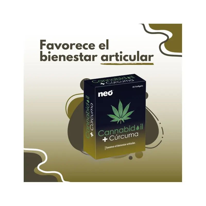 Neo Cannabidoil Curcuma, 30 capsules