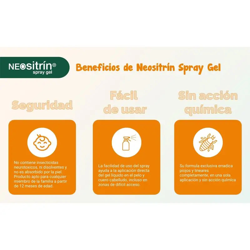 NEOsitrin® Anti-Lice Liquid Gel Spray 60 ml