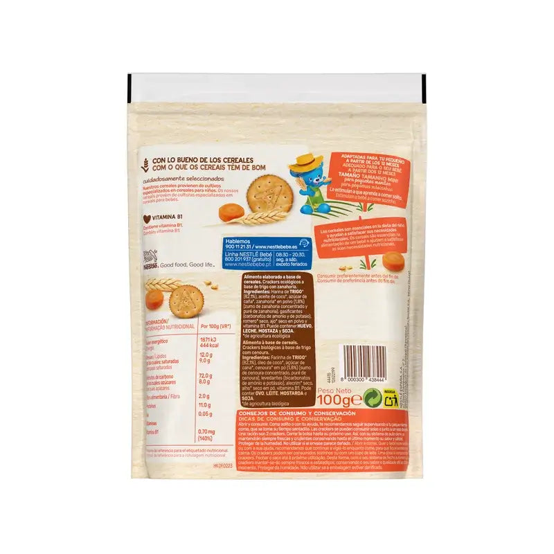 Nestlé PequeCrackers Carrot, 100g