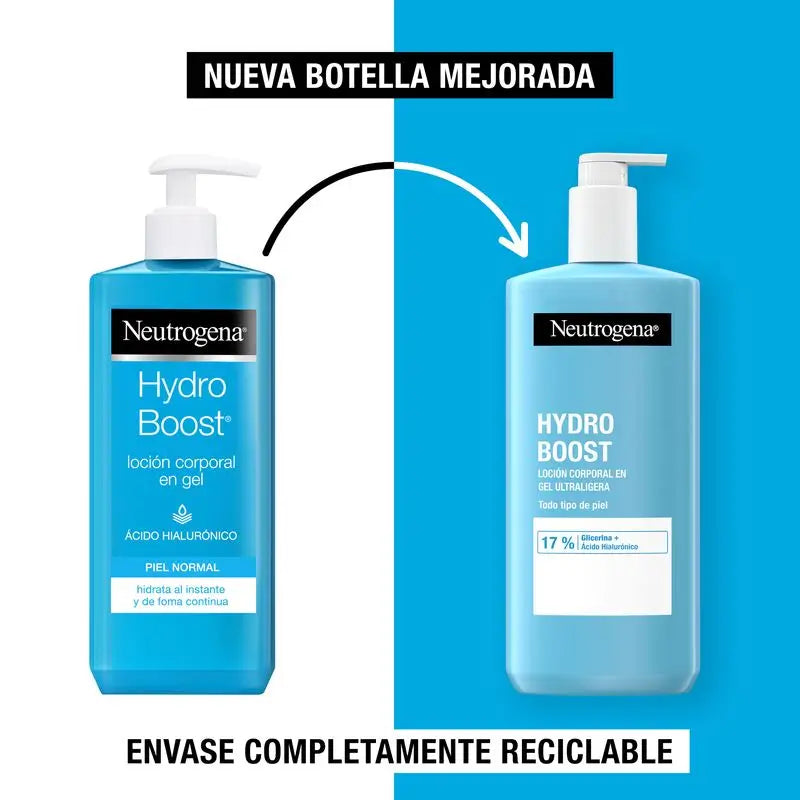 Neutrogena Hydro Boost Ultra Light Gel Body Moisturiser, 400ml