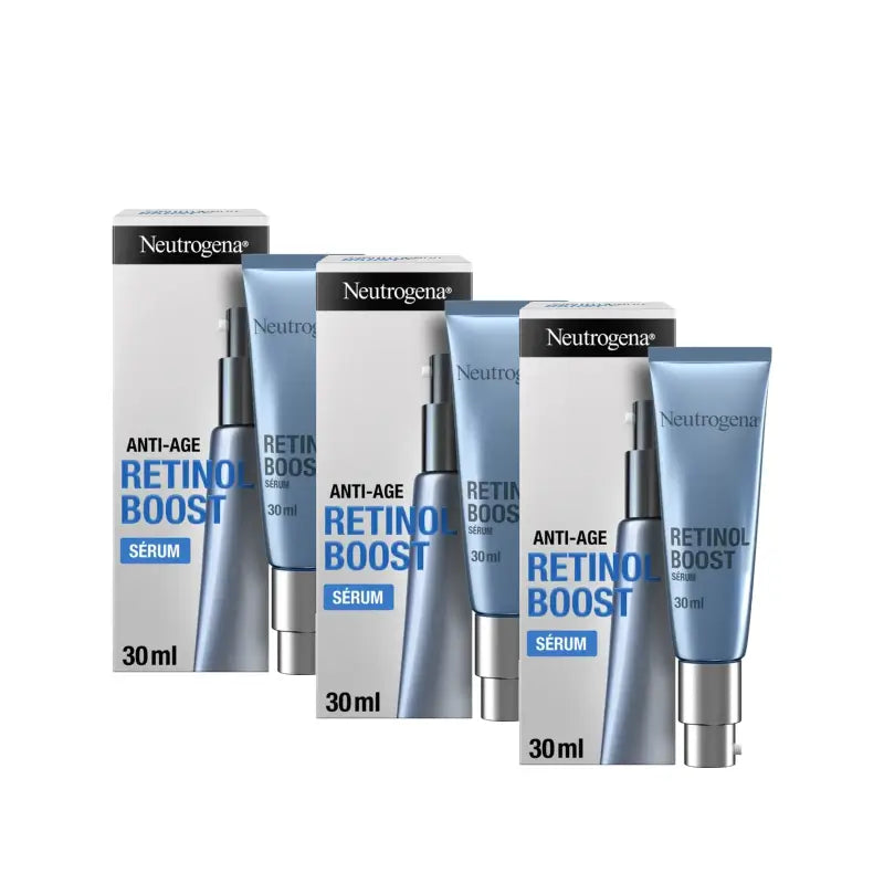 Neutrogena Retinol Boost Anti-Wrinkle Facial Serum, Pack of 3 x 15 ml