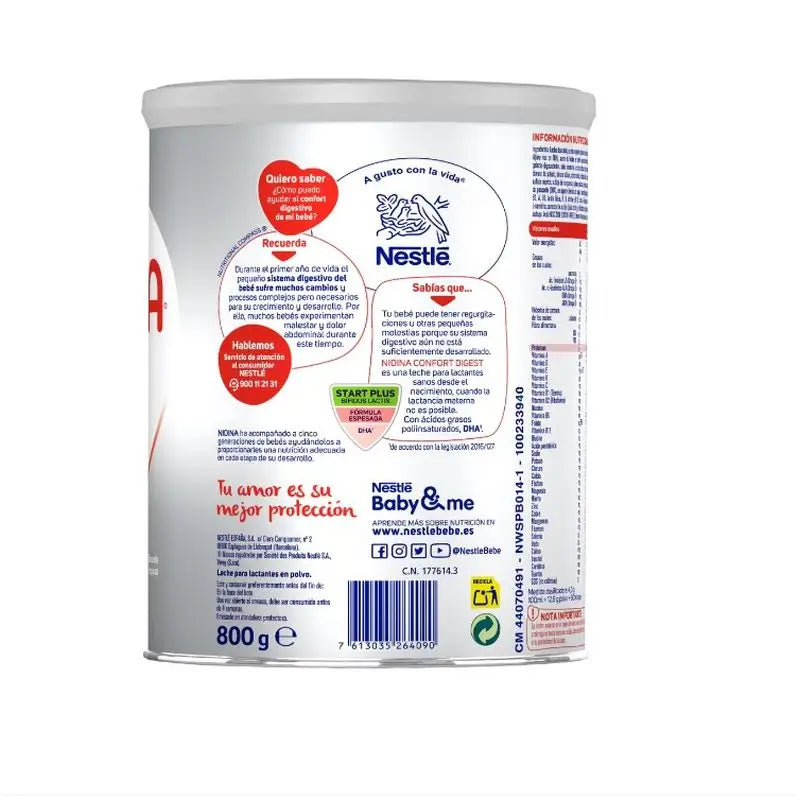 Nestle Nidina Comfort Digest 1 Milk Powder 800 g