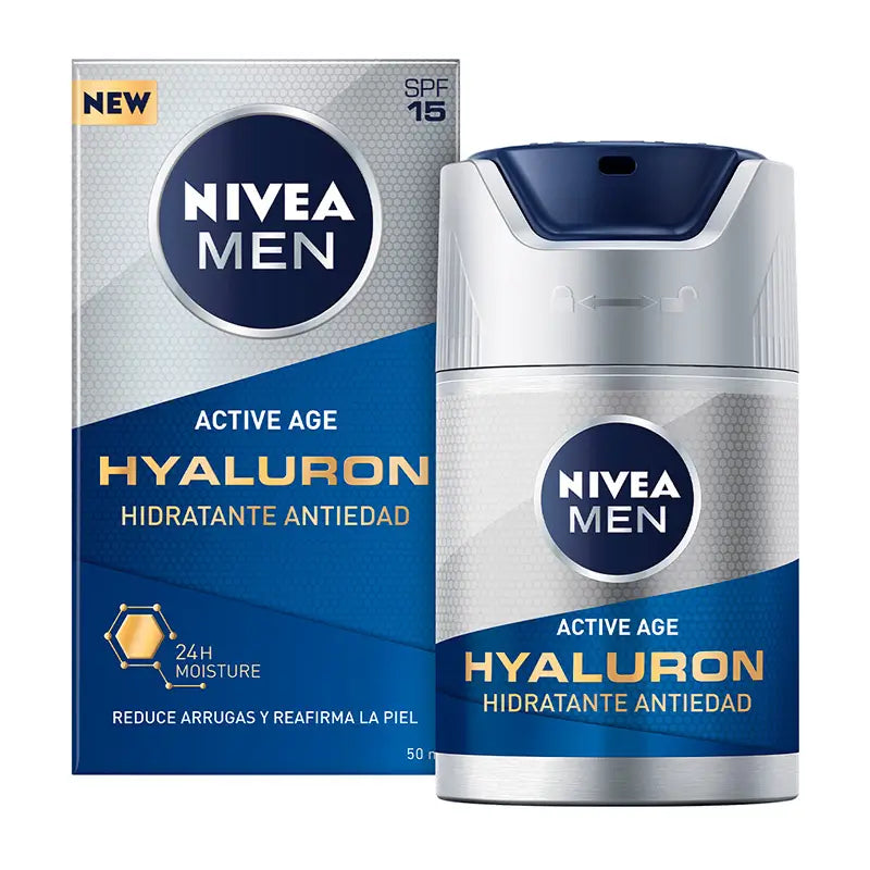 Nivea Men Moisturising Cream Hyaluron SPF 15, 50 ml