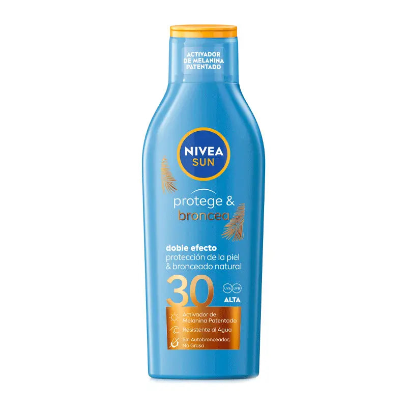 NIVEA Sun SPF30 Protect & Tan Activating Tanning Sun Milk, 200 ml
