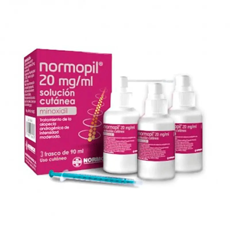 Normopil 20 mg/ ml 3 Bottles Skin Solution, 90 ml