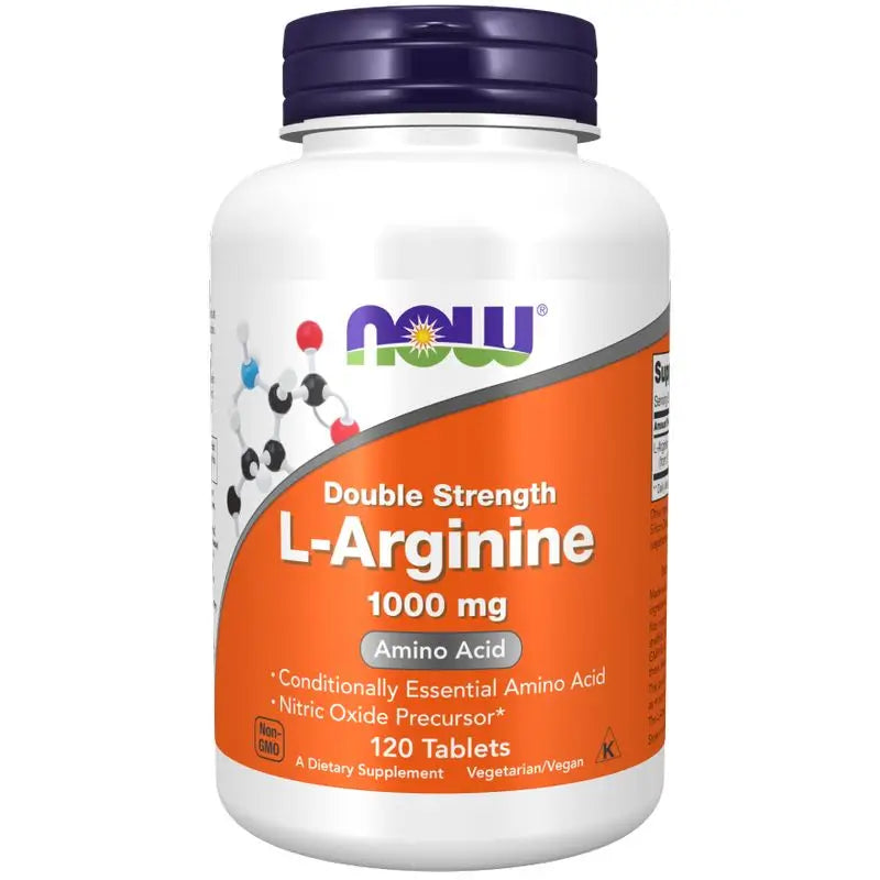 Now L-Arginine , 120 tablets of 1000 mg