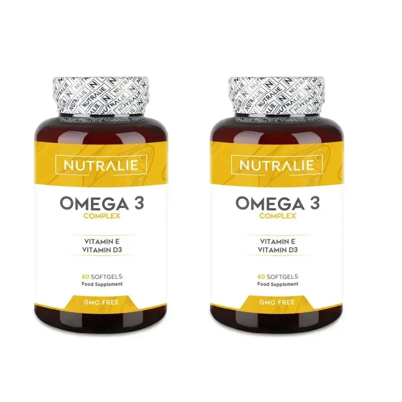 Nutralie Omega 3 Complex 2000Mg Epa Dha With Vitamin E + D, 2X60 Capsules