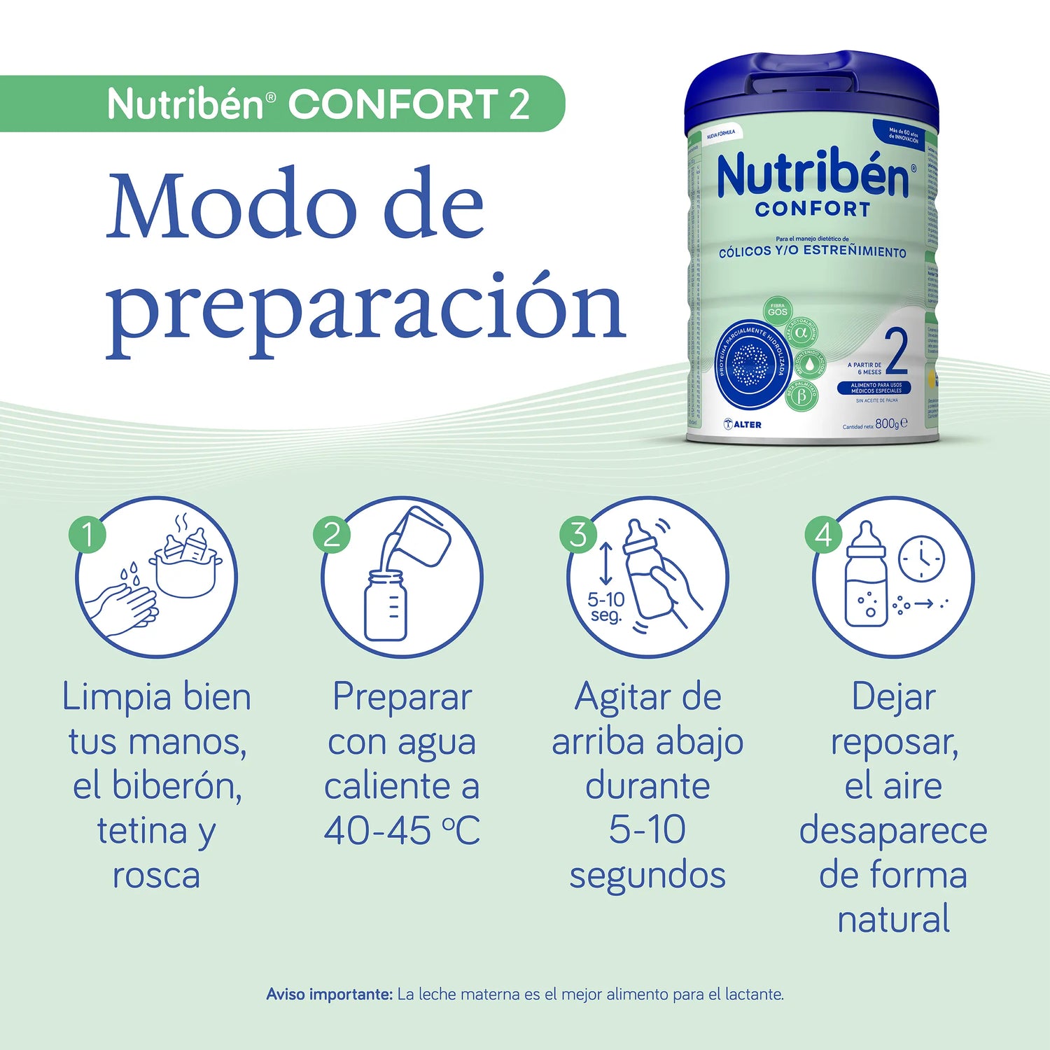 Nutribén Confort 2 Milk Continuation, 800 g