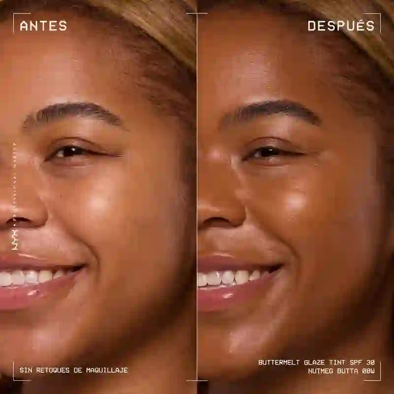 Nyx Skin Tint Buttermelt Glaze Soft Glow + Protection Spf/Fps 30 , 30 ml