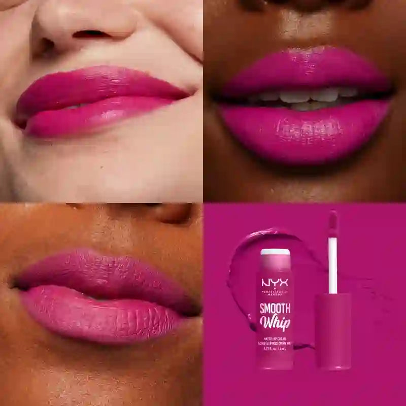 Nyx Smooth Whip Matte Lip Cream, Creamy Liquid Lipstick, Matte, Shade Bday Frosting 09 , 4 ml