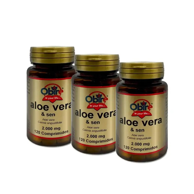 Obire Aloe Vera, Pack of 3 x 120 tablets