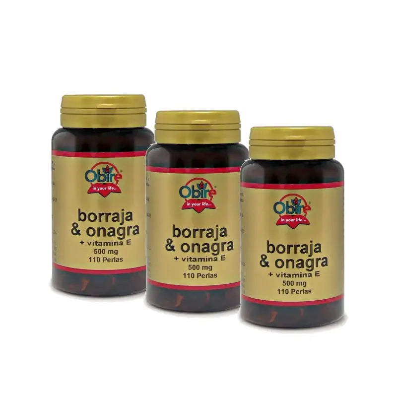 Obire Borage & Evening Primrose, Pack of 3 x 110 capsules