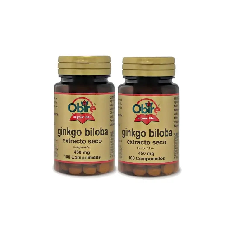 Obire Ginkgo Biloba, Pack of 2 x 100 tablets