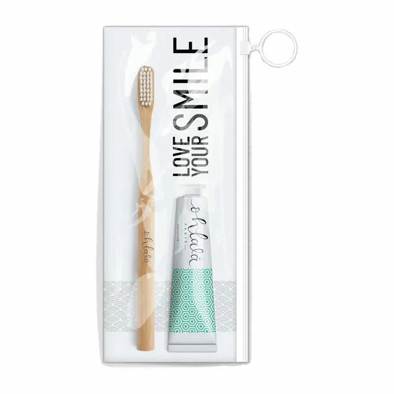 Ohlala Mini Travel Set Mint Ohlala Fresh Mint 15ml + Mini Bamboo Toothbrush