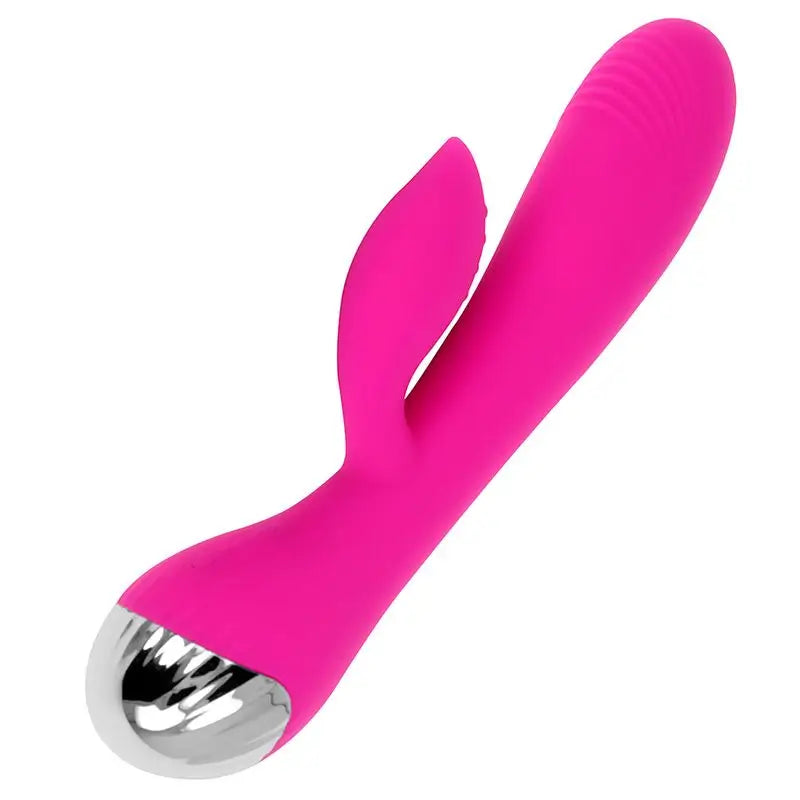 Ohmama Vibrators Rechargeable Vibrator With Rabbit 10 Modes Of Vibration 19 Cm