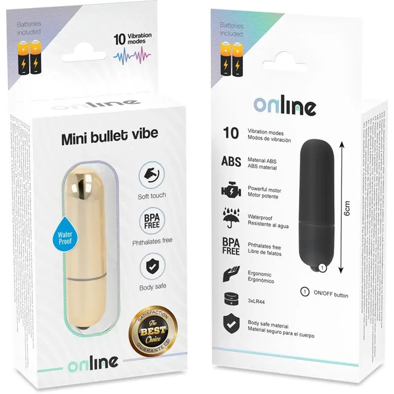 Online Mini Vibrating Bullet - Golden