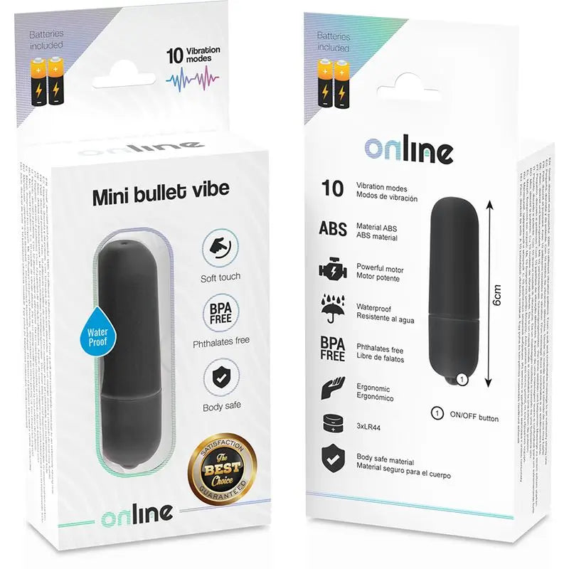 Online Mini Vibrating Bullet - Black