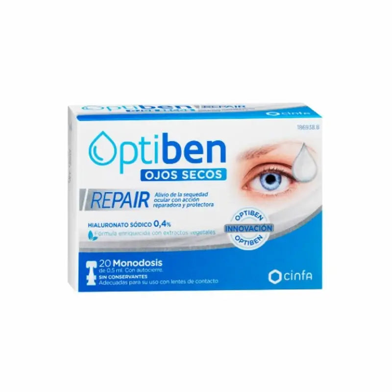 Optiben Dry Eyes Repair 20 Single Doses