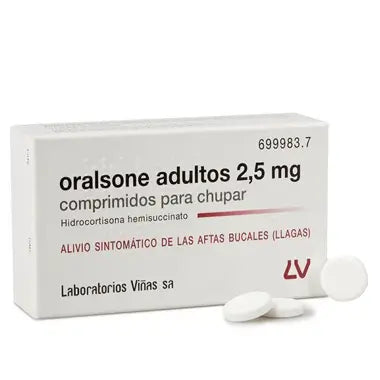 Oralsone Adults 2.5 mg 12 tablets for sucking