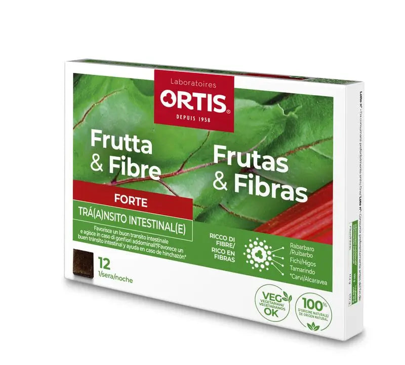 Ortis Fruit & Fibre Forte, 12 cubes