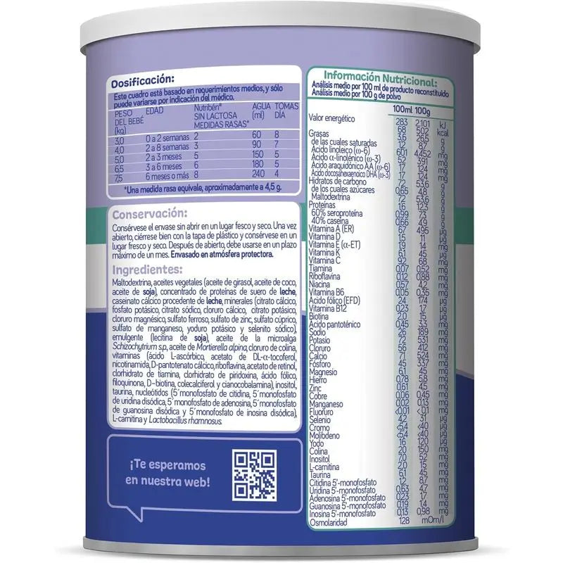 Nutribén Lactose-Free Milk Starter , 2 X 400 grams