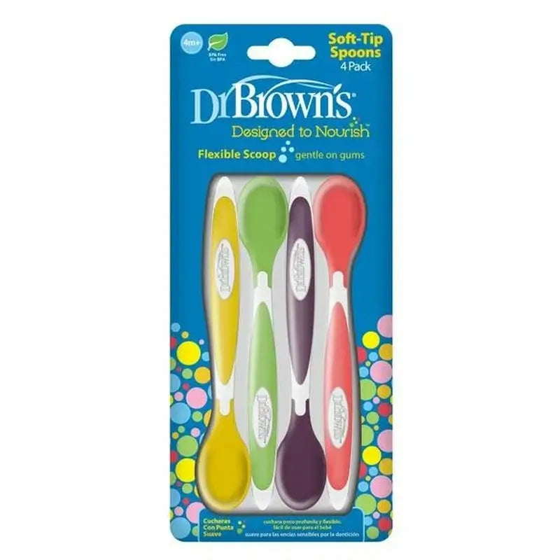 Pack 4 Spoons Assorted Colours