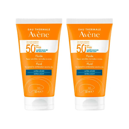 Avene Sun Fluid Oil-Free SPF50+ 2x50 ml