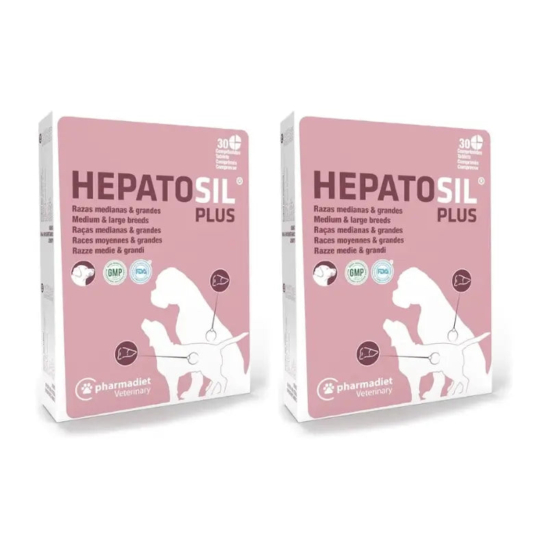 Hepatosil Plus Medium-Large Breed, Pack 2x30 Tablets