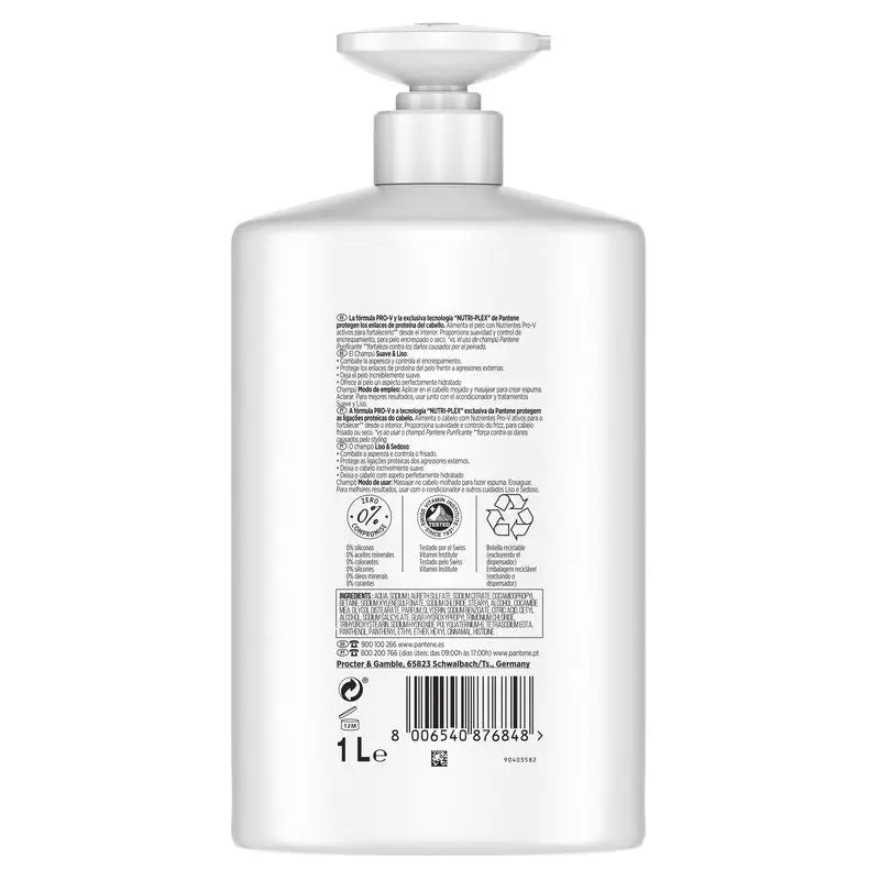 Pantene Nutri-Plex Smooth & Sleek Shampoo 1000Ml